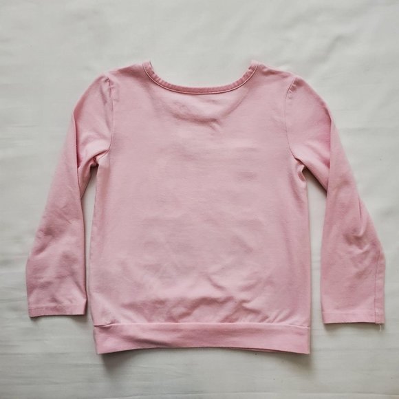 Flapdoodles Kids Girls LOVE And Hearts Unicorn Pink Long Sleeve Shirt Size 4 - Picture 4 of 11